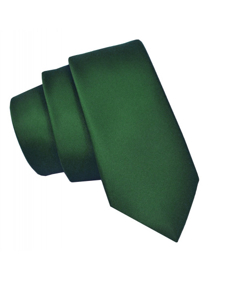 krawat zielony męski slim